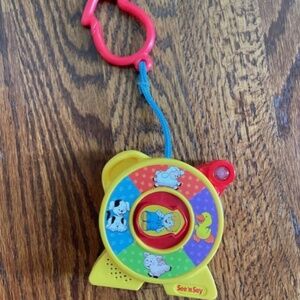 Vtg 2000 See 'n Say Junior 3.5" Animals Melody Lights & Sound New Clip On VGUC